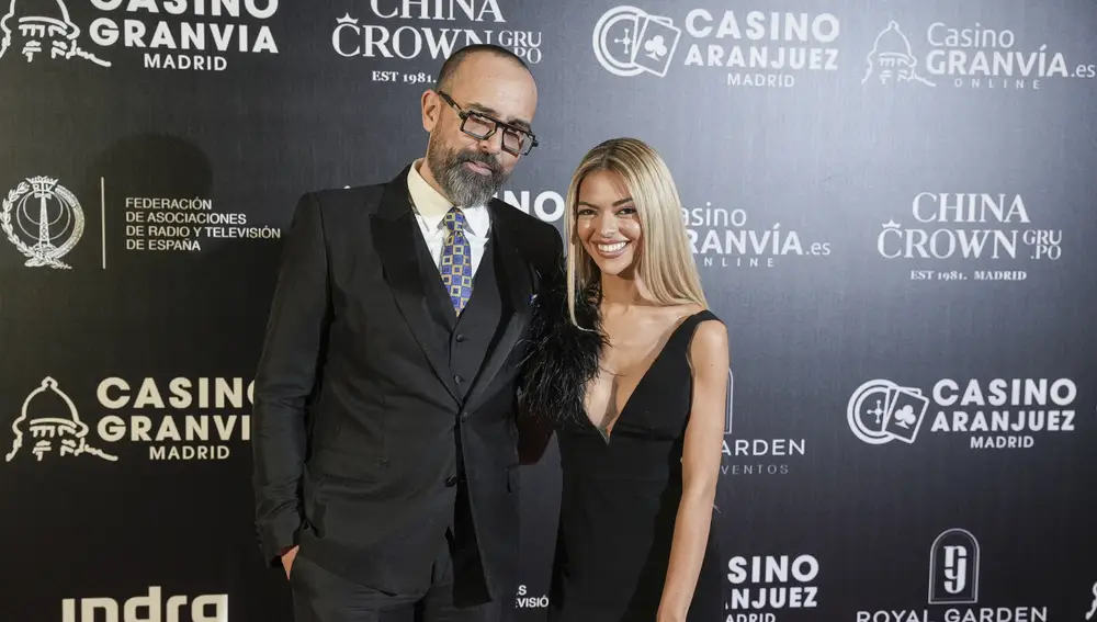 Risto Mejide y Natalia Almarcha durante los Premios Antena de Oro 2023