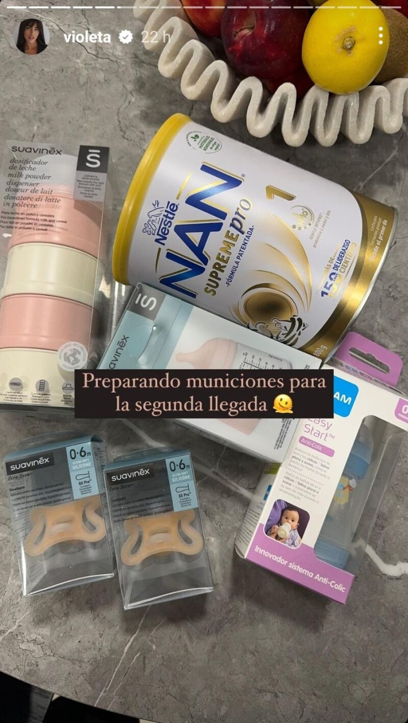 Violeta Mangriñán se prepara para su segundo hijo
