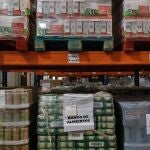 Productos de un banco de alimentos