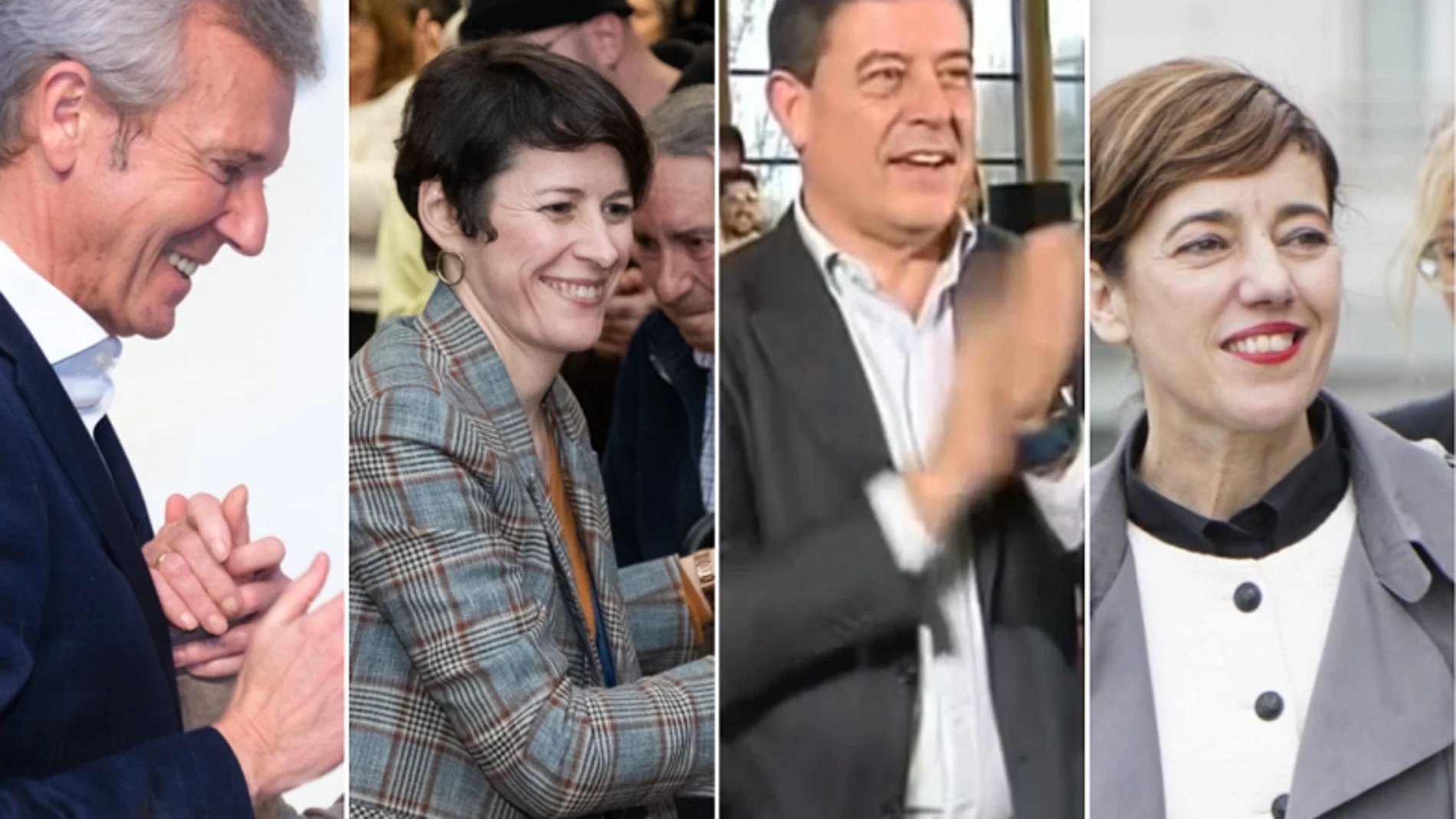 De izquierda a derecha: Rueda, Pontón, Besteiro y Lois.