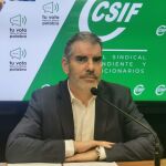 El presidente de CSIF Castilla y León, Benjamín Castro