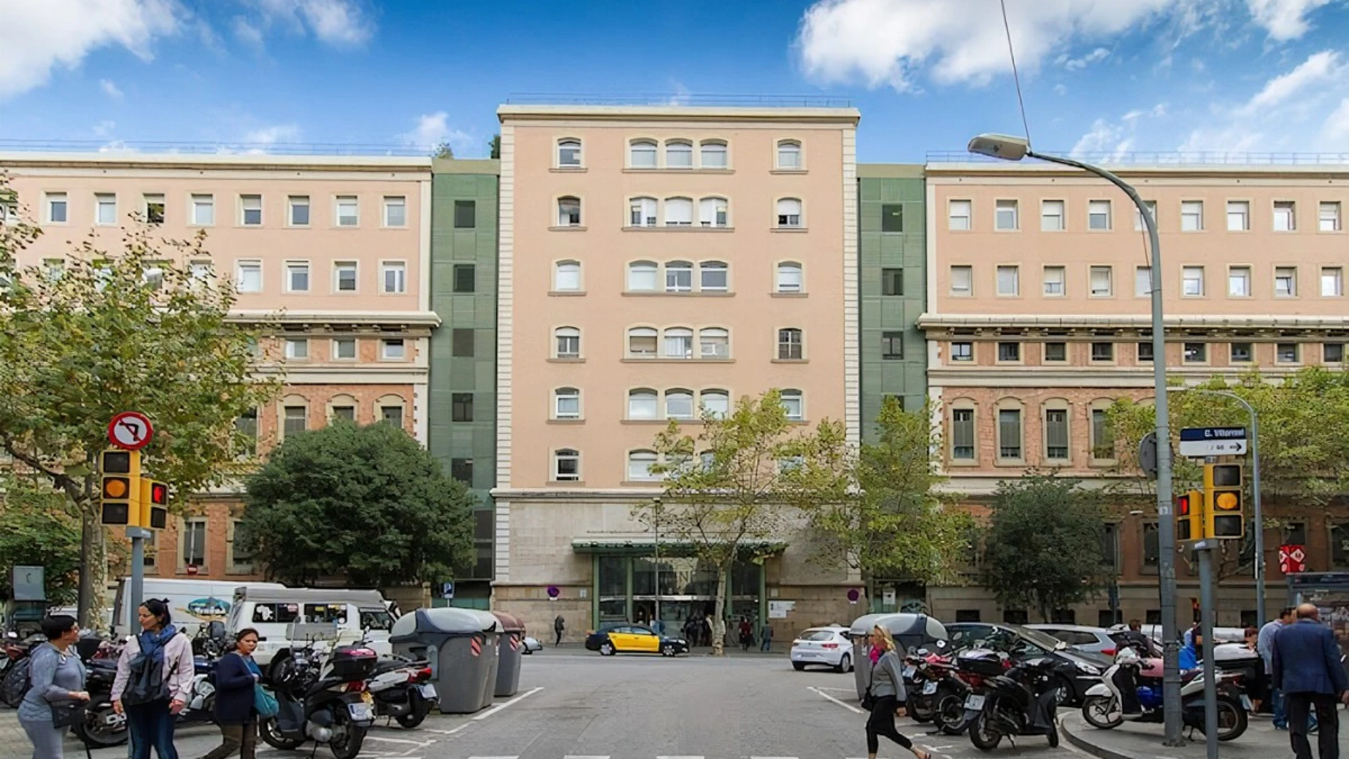 Fachada del Hospital Clínic de Barcelona