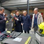 Irene Cortes durante su visita a Miranda de Ebro