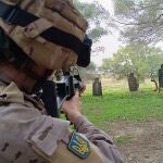 Una imagen del entrenamiento de los militares ucranianos