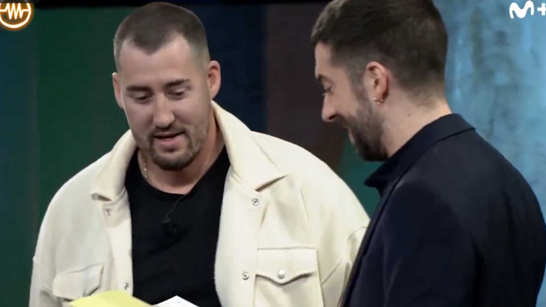 Miguel "El Níspero" junto a David Broncano en 'La Resistencia'