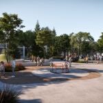 Recreación de las obras que se abordarán en la plaza