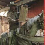 Escultura del "Pregoner" que encargó la exalcaldesa Amparo Marco