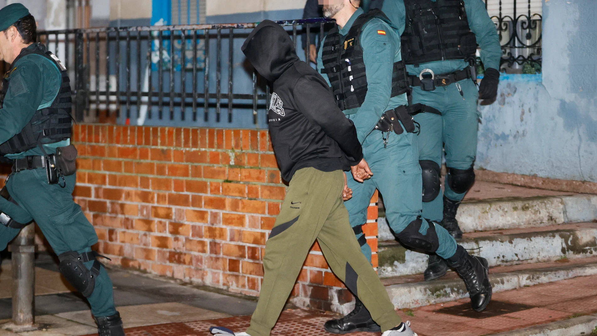 Registro de la casa del presunto triple homicida de Morata de Tajuña