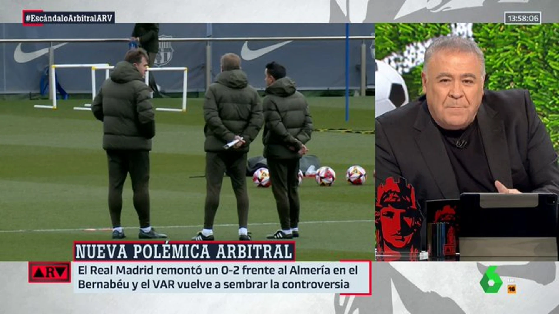 La lección de Ferreras a Xavi en 'ARV': "Da la sensación de que echa de menos a Negreira"