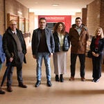 De izquierda a derecha: Santiago Zazo, José Miguel Mateos (vicerrector de Investigación y Transferencia), José Luis Molina, Teresa Díez, Juan Carlos García, Carmen Patino y Fernando Espejo 