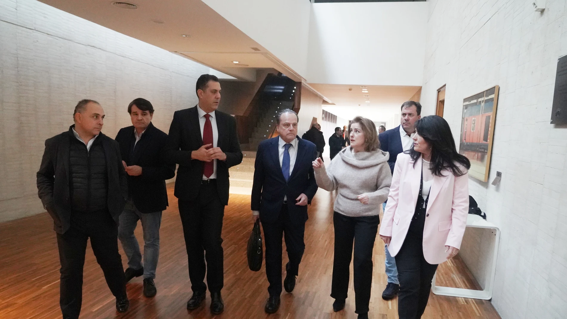 El presidente del Consejo de Cuentas, Mario Amilivia, antes de comparecer en las Cortes