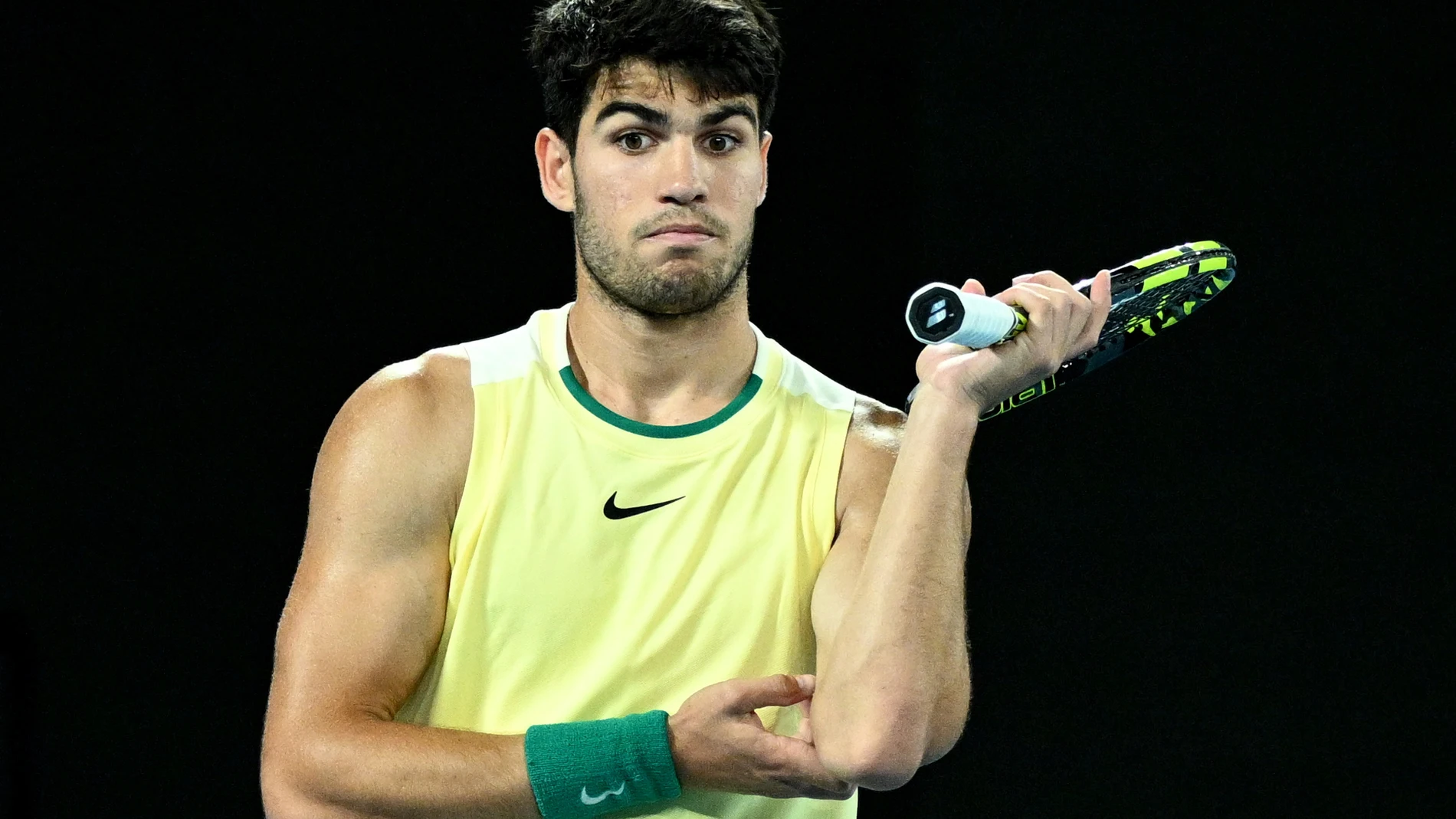 Alcaraz no se sintió cómodo ante Zverev