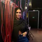 Vicky Martín Berrocal con abrigo de Zara.