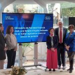 Las doctoras Pilar Garrido, Elena Garralda, Mª Luz Amador y Ana Fernández-Teijeiro, junto a Federico Plaza