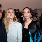 Eugenia Silva y Ronaldo en el desfile de Armani.