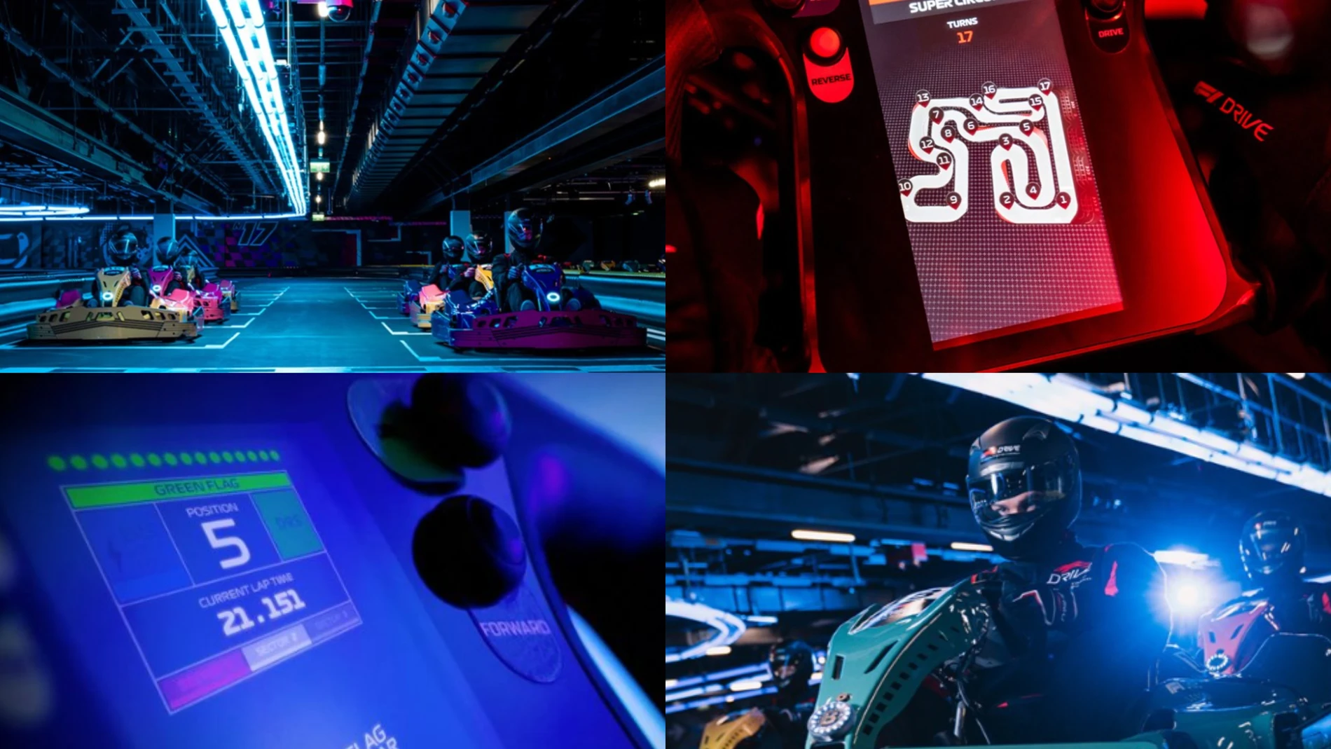La futurista pista de karting bajo el Estadio del Tottenham