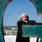 La escritora Alicia Giménez Bartlett, ayer, en Barcelona