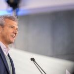 Alfonso Rueda durante una intervención. 