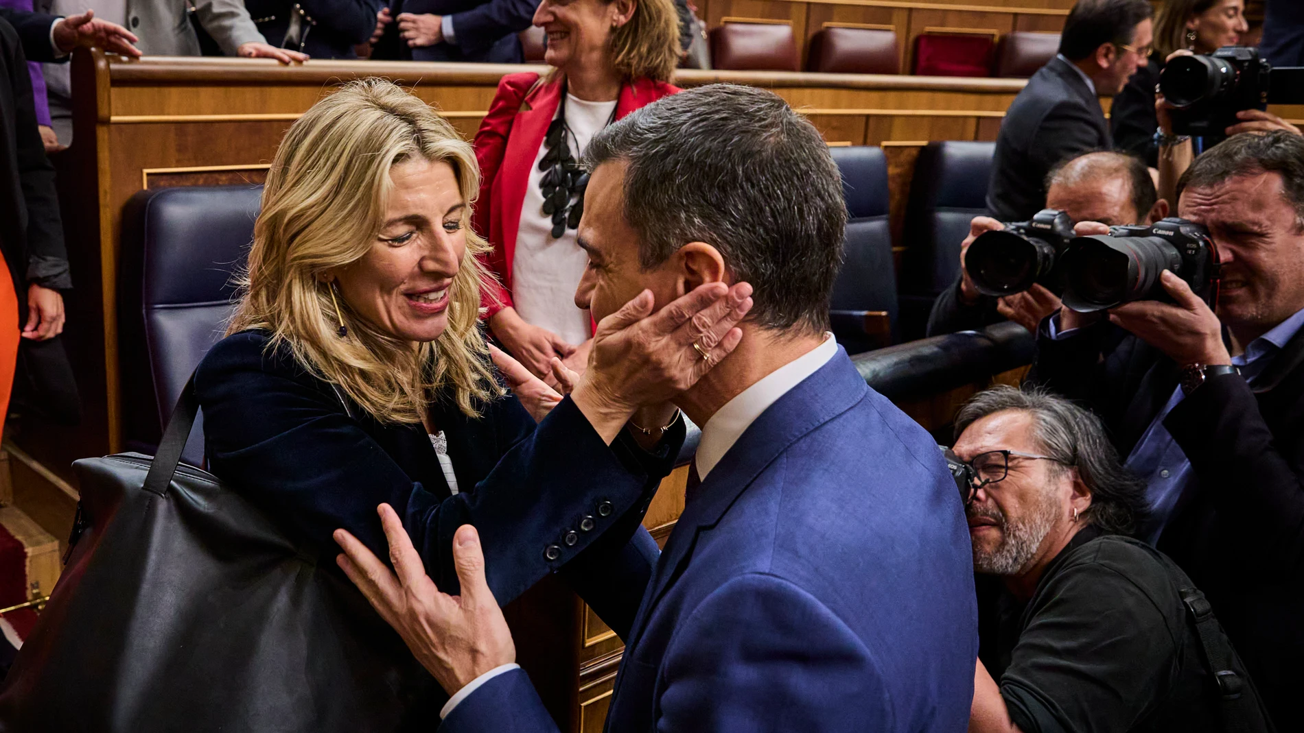 Pedro Sanchez y Yolanda Diaz