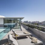 Imagen de la terraza del espectacular ático en la Alameda de Valencia