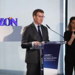 Desayuno informativo con Alfonso Rueda en La Razón. En la imagen Alberto Núñez Feijóo