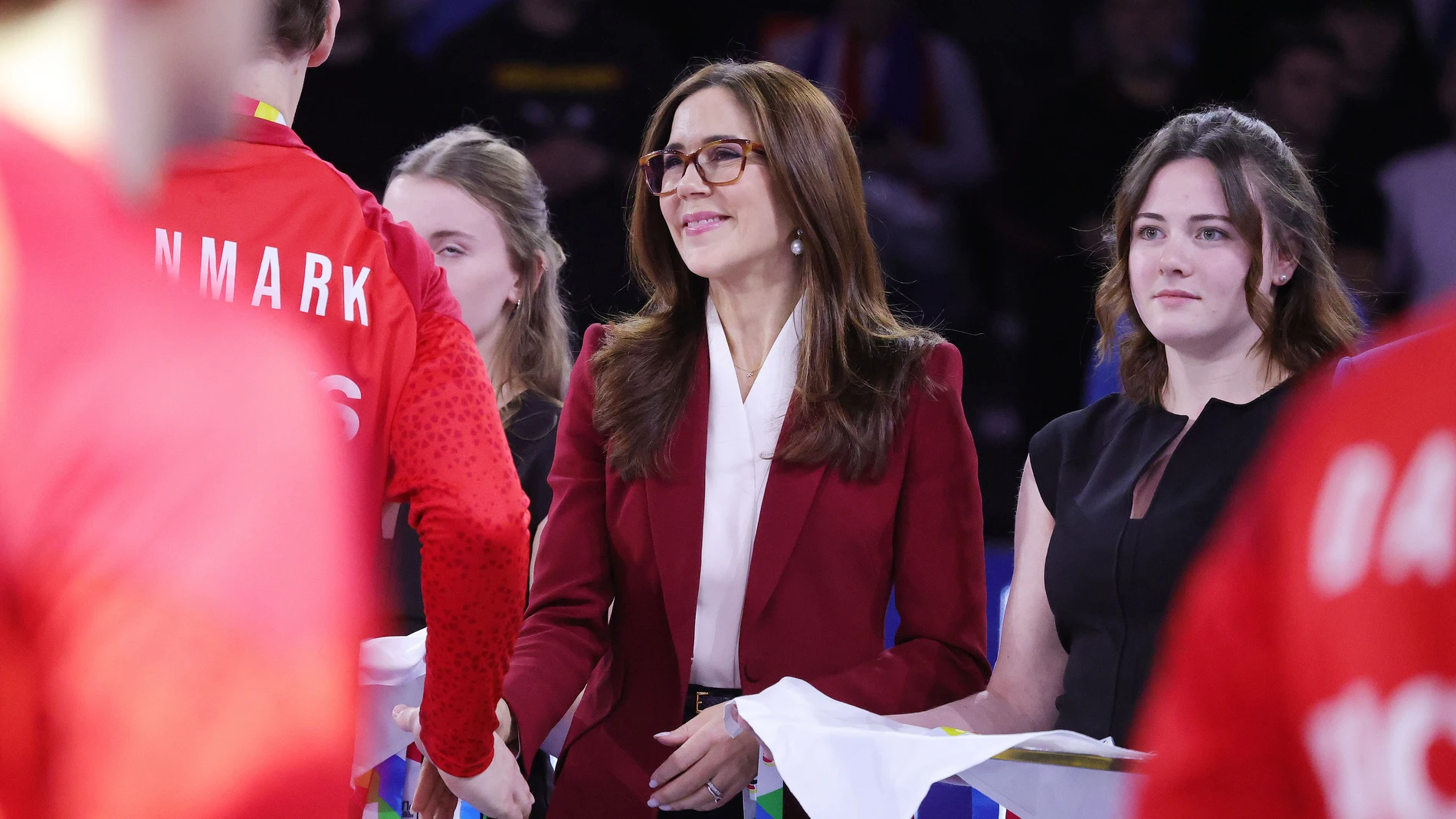 Mary Elizabeth, Her Majesty The Queen of Denmark, Countess of Monpezat after the Men's EHF Euro 2024, Final handball match between France and Denmark on January 28, 2024 at Lanxess-Arena in Cologne, Germany - Photo Jurgen Fromme / firo Sportphoto / DPPIAFP7 28/01/2024 ONLY FOR USE IN SPAIN