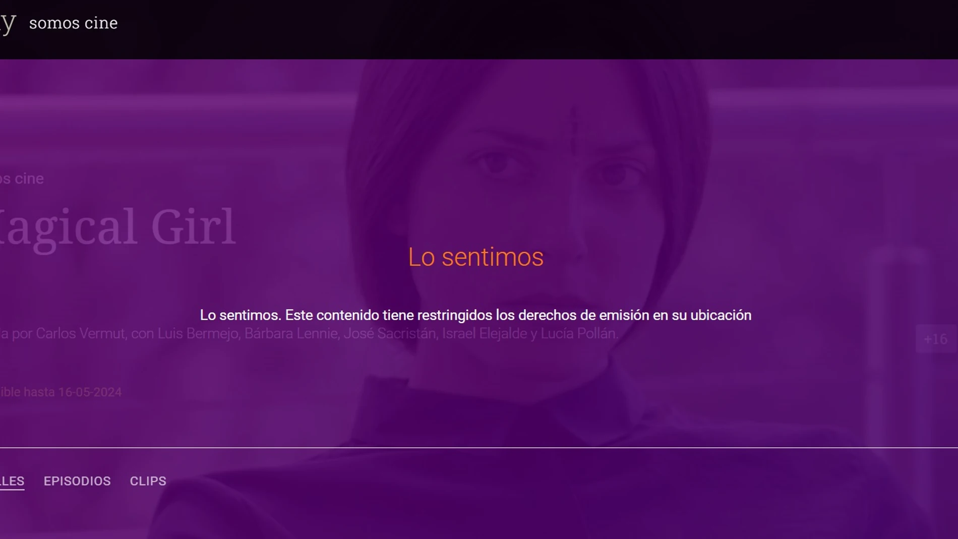 RTVE Play fulmina 'Magical Girl', película de Carlos Vermut, de su catálogo