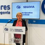 Paloma Sanz durante la rueda de prensa