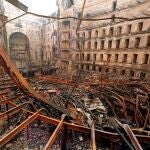 TEATRO LICEO TRAS EL INCENDIO.