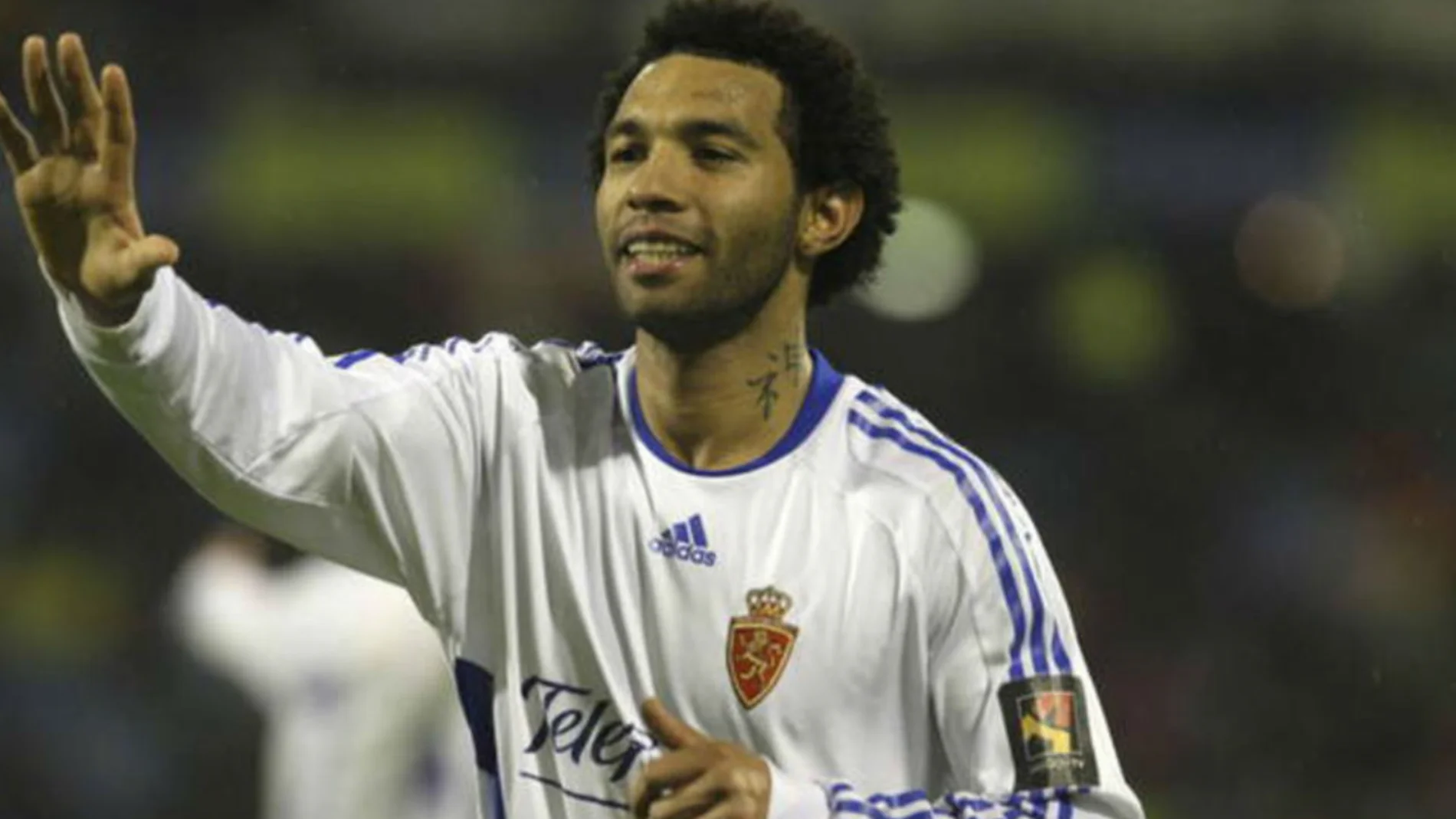 Pennant, durante un partido con el Real Zaragoza