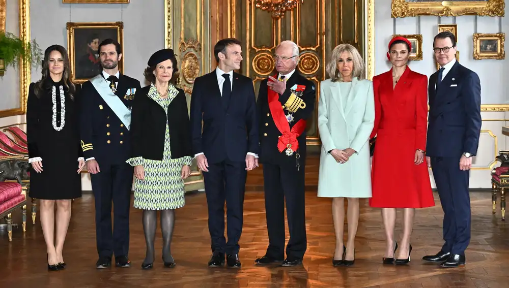 French President Emmanuel Macron visits Sweden