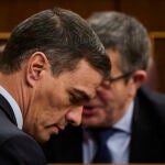 Pedro Sánchez durante la sesión plenaria en el Congreso