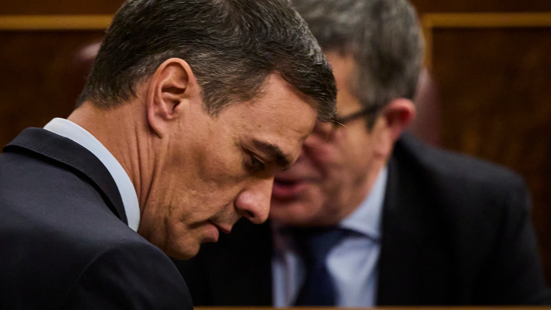 Pedro Sánchez durante la sesión plenaria en el Congreso