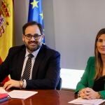 El presidente del PP de C-LM, Paco Núñez, y la secretaria regional, Carolina Agudo