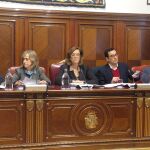 Ángeles Armisén preside un pleno de la Diputación de Palencia