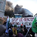 Farmers protest on the sidelines of the EU summit in Brussels