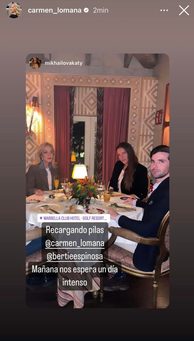 Carmen Lomana en Marbella.