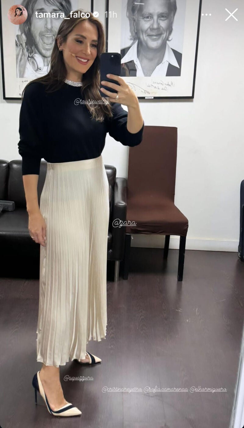 El look de Tamara Falcó para esta noche de jueves.