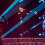 Maria Peláe durante su actuación 