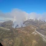 Incendio forestal en Espinosa de los Monteros