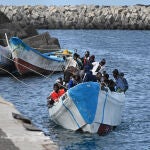 Uno de los últimos cayucos llegados a Canarias 