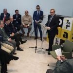 El presidente de la Cámara Oficial de Comercio, Industria y Servicios de Palencia; Conrado Merino; junto al presidente de INCYDE, José Luis Bonet, inauguran su nueva sede como un espacio de coworking digital y con Zona Doze incluida. Asisten los consejeros de Economía y Hacienda y portavoz, Carlos Fernández Carriedo, y de Industria, Comercio y Empleo, Mariano Veganzones, entre otros