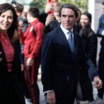 Díaz Ayuso con Aznar en un acto en la Universidad Francisco de Vitoria en Majadahonda 