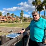 El presidente de la Entidad Urbanística de Conservación Guadalmansa, en Estepona (Málaga), Arwyn Powell