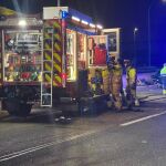 Herido grave en un accidente en la A-42 a su paso por Fuenlabrada 