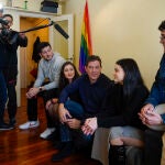Besteiro con las juventudes socialistas. 