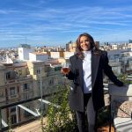 Eva Longoria con look deportivo en Madrid.