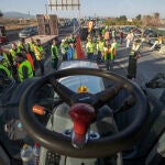Protesta de agricultores por la crisis del campo