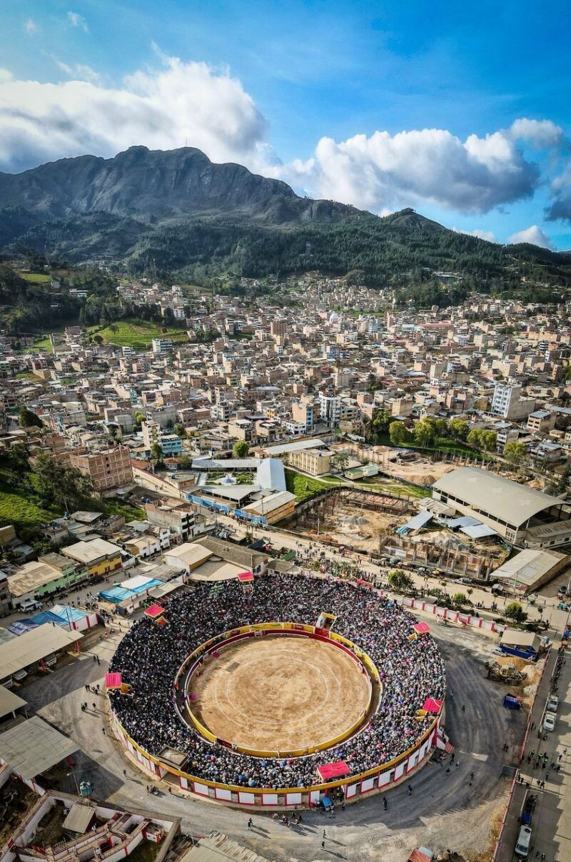 Panorámica de la plaza de toros de Cutervo, una de las capitales de la provincia de Cajamarca