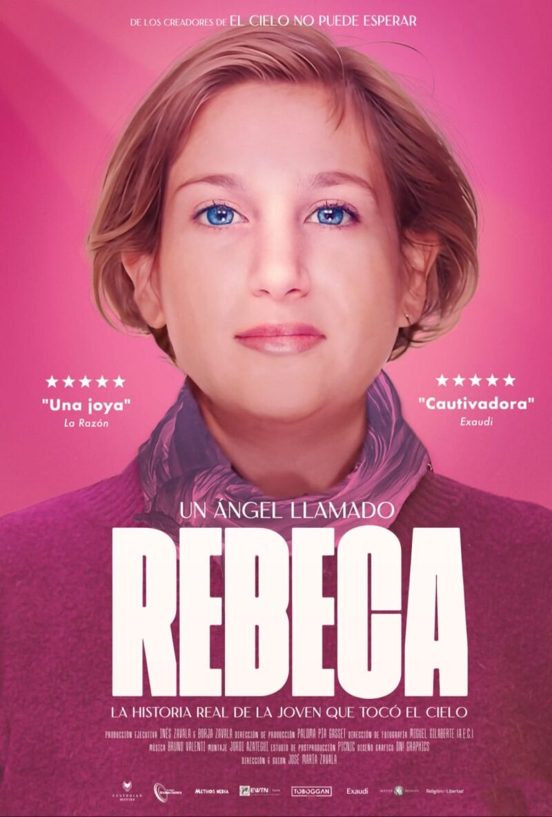 Cartel oficial de la película "Un ángel llamado Rebeca"